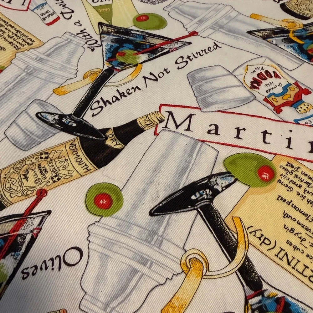 Vintage Martini Bar Apron‎ Shaken Not Stirred Now Designs USA